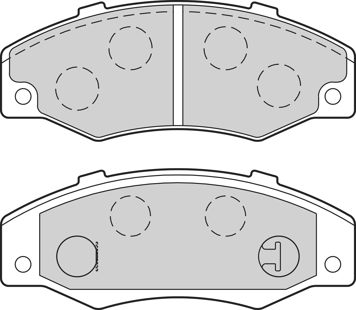 Jeu de 4 plaquettes de frein VALEO ref. 302592